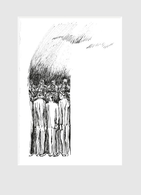 Иллюстрации к книге Р.Штильмарка «Крылатый пленник», 4 шт